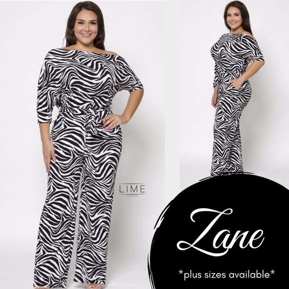 Zebra off the shoulder Jumpsuit - Picture 1 of 1